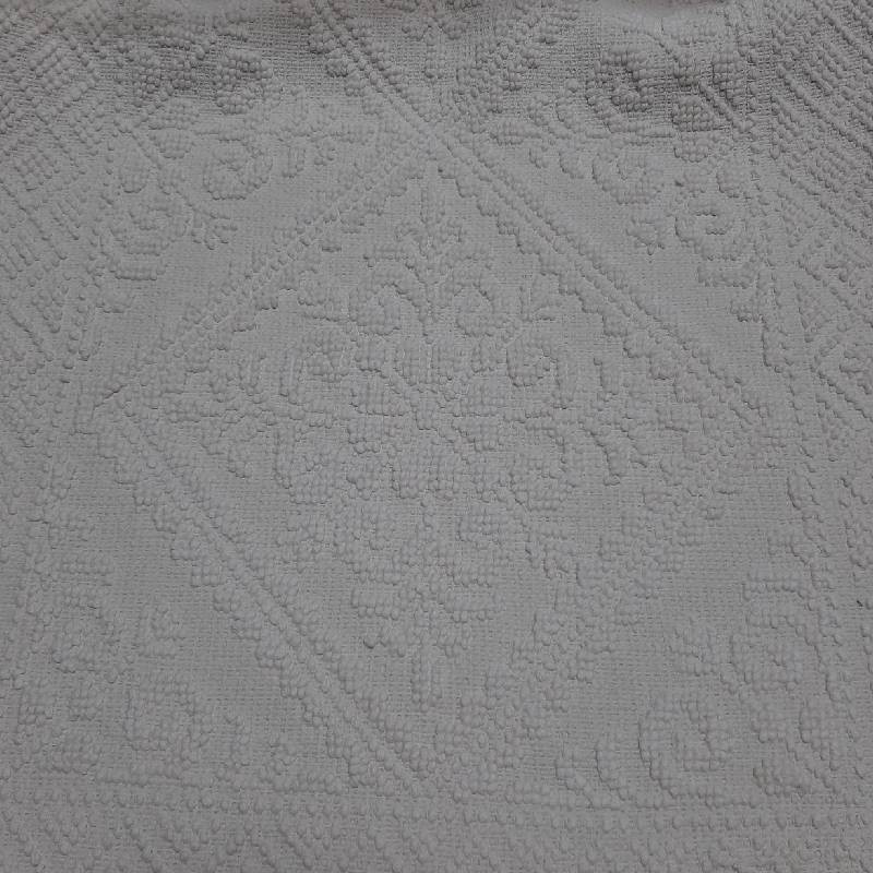 Alfombra de baño Moa blanco textil algodon.