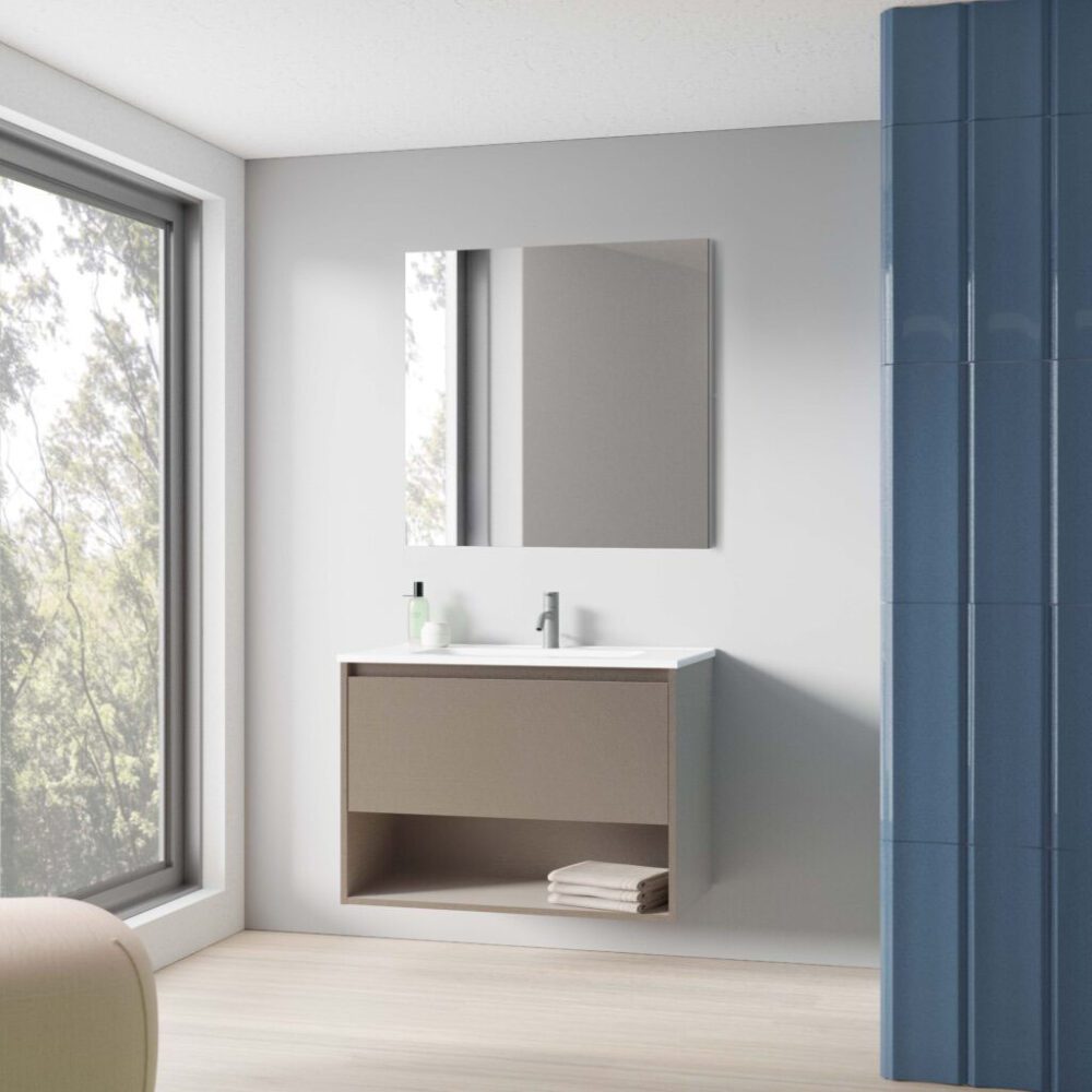 Conjunto mueble y lavabo de un cajón y hueco. - Imagen 3